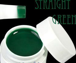 gel pure color straight green